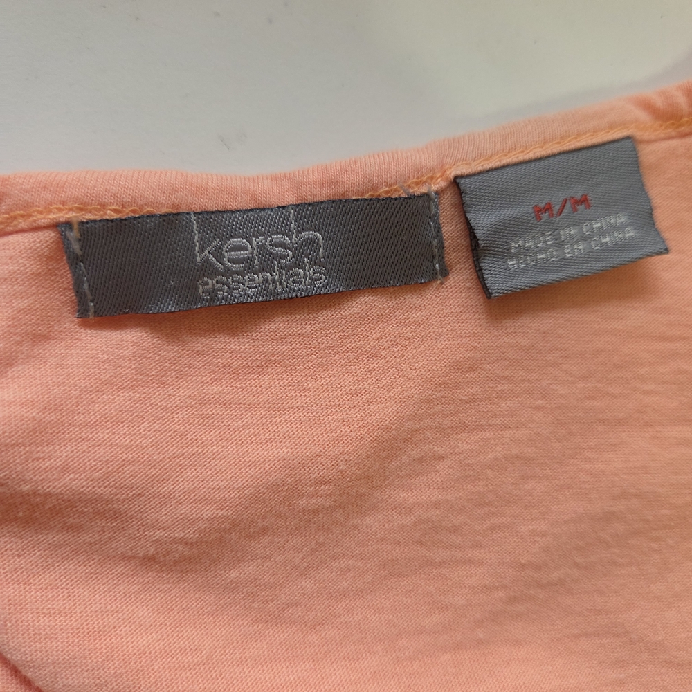 Kersh Coral Ruffle Layered Tank Top - Picture 4 of 4